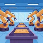 An unmarked automated manufacturing cell illustrates demand for technical skills.