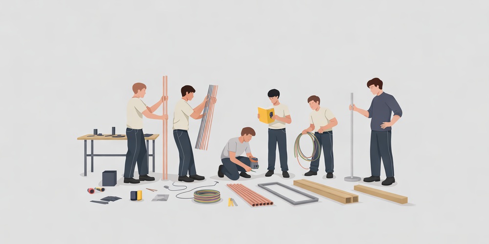 CTE students build skilled-trades capacity through hands-on technical work.